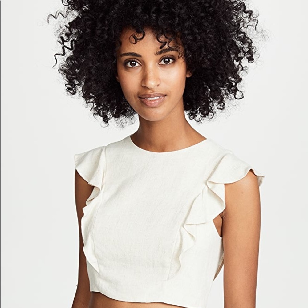 Crème De La Crème Ruffle Top